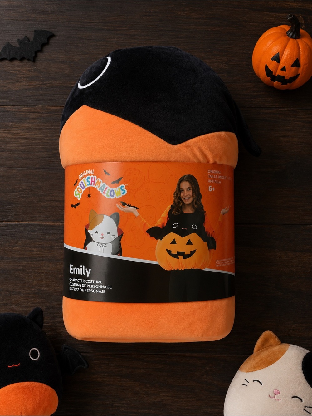 Squishmallows Child Emily Bat Jack-o-lantern Halloween Plush Character Costume